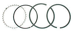 Wiseco GF Style Single Piston Ring Set - 4.040 MPN WIS4042GFX