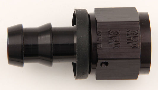 XRP-XTREME RACING PROD.  #8 Str Push-On Hose End Black   XRP230008BB