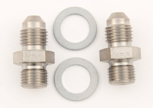 XRP-XTREME RACING PROD.  7/16-20 to #3 Stl Crush Washer Seal Adapter (Pr)   XRP402933