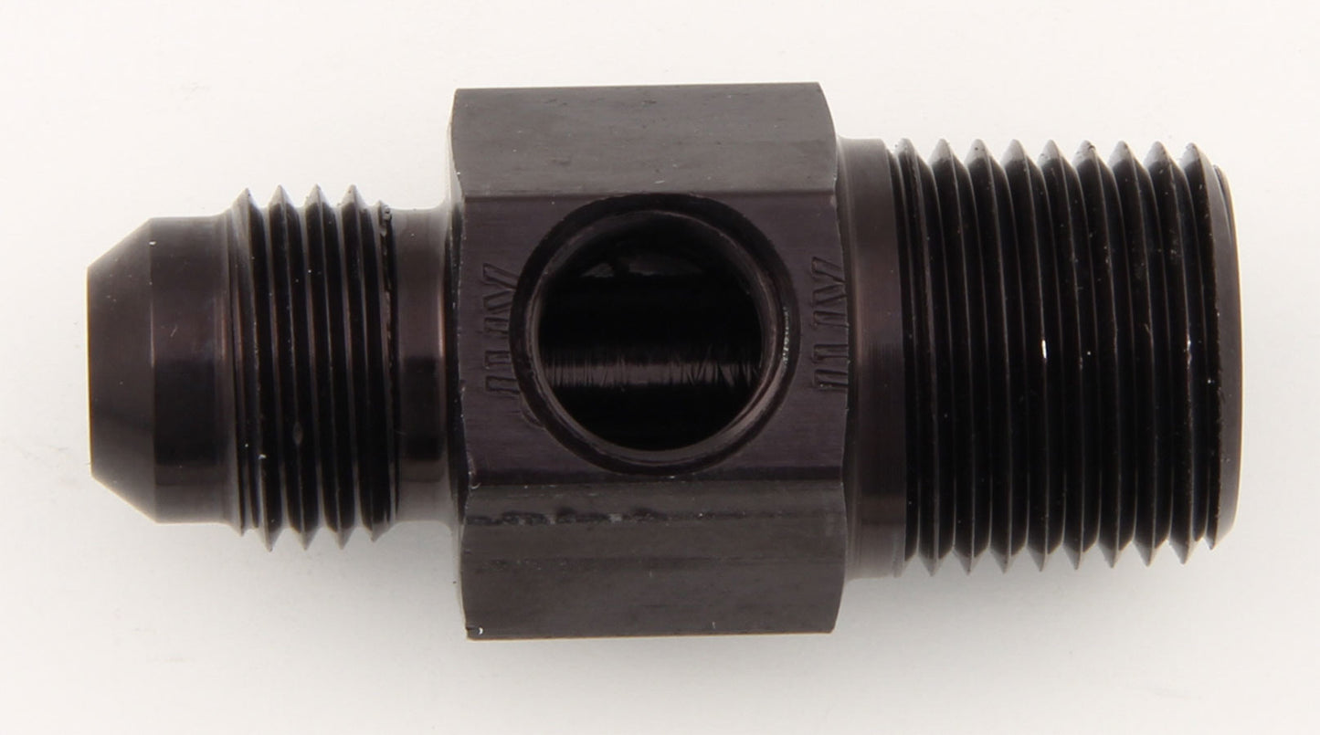 XRP-XTREME RACING PROD.  #6 to 3/8 NPT Fuel Press Adapter w/ 1/8 NPT Port  XRP700194BB