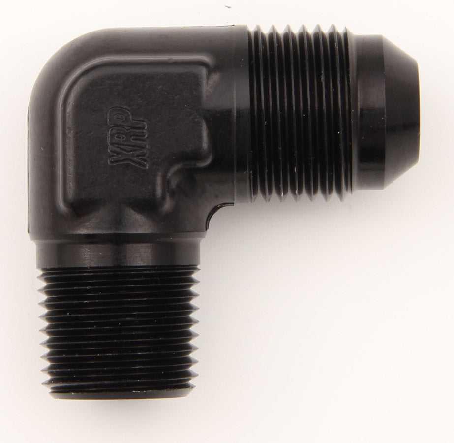 XRP-XTREME RACING PROD.  Elbow 90 X #6 Flare X 1/4 NPT Black  XRP982206BB